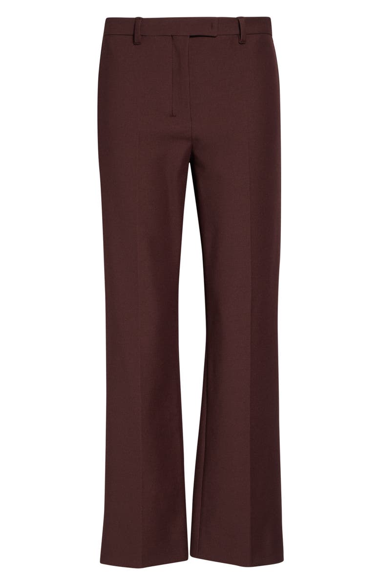 Max Mara Umanita Stretch Twill Ankle Pants, Alternate, color, Bordeaux