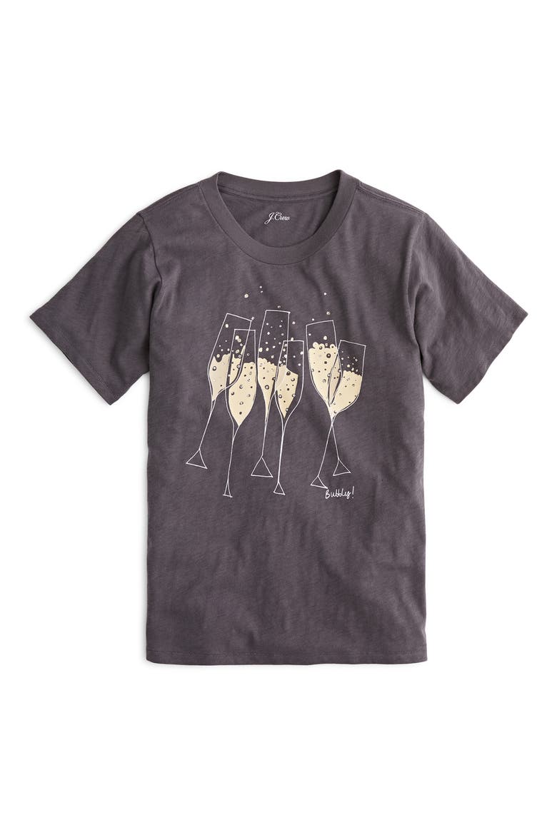 Bubbly Tee, Alternate, color, BEDFORD COAL