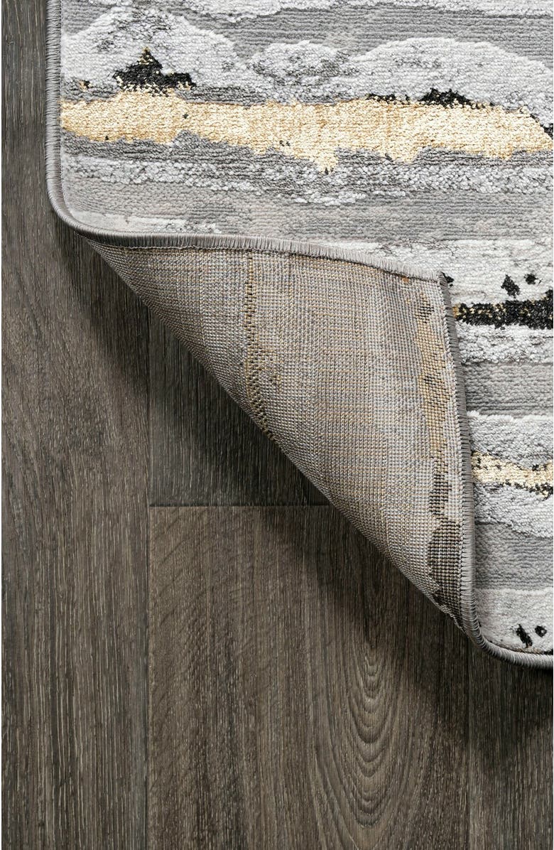 JONATHAN Y Batten Modern Stripe Area Rug, Alternate, color, Gray/Black