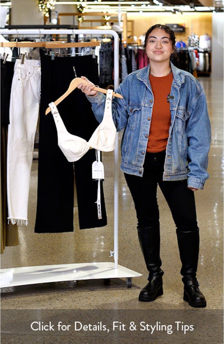 Faux Leather Bra Top, sales video thumbnail