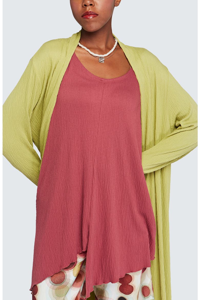 Celeste Wrinkled Duster, Alternate, color, Lime