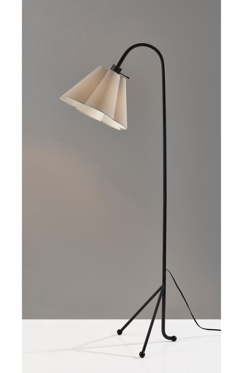 ADESSO LIGHTING Kendra Floor Lamp, Alternate, color, Black