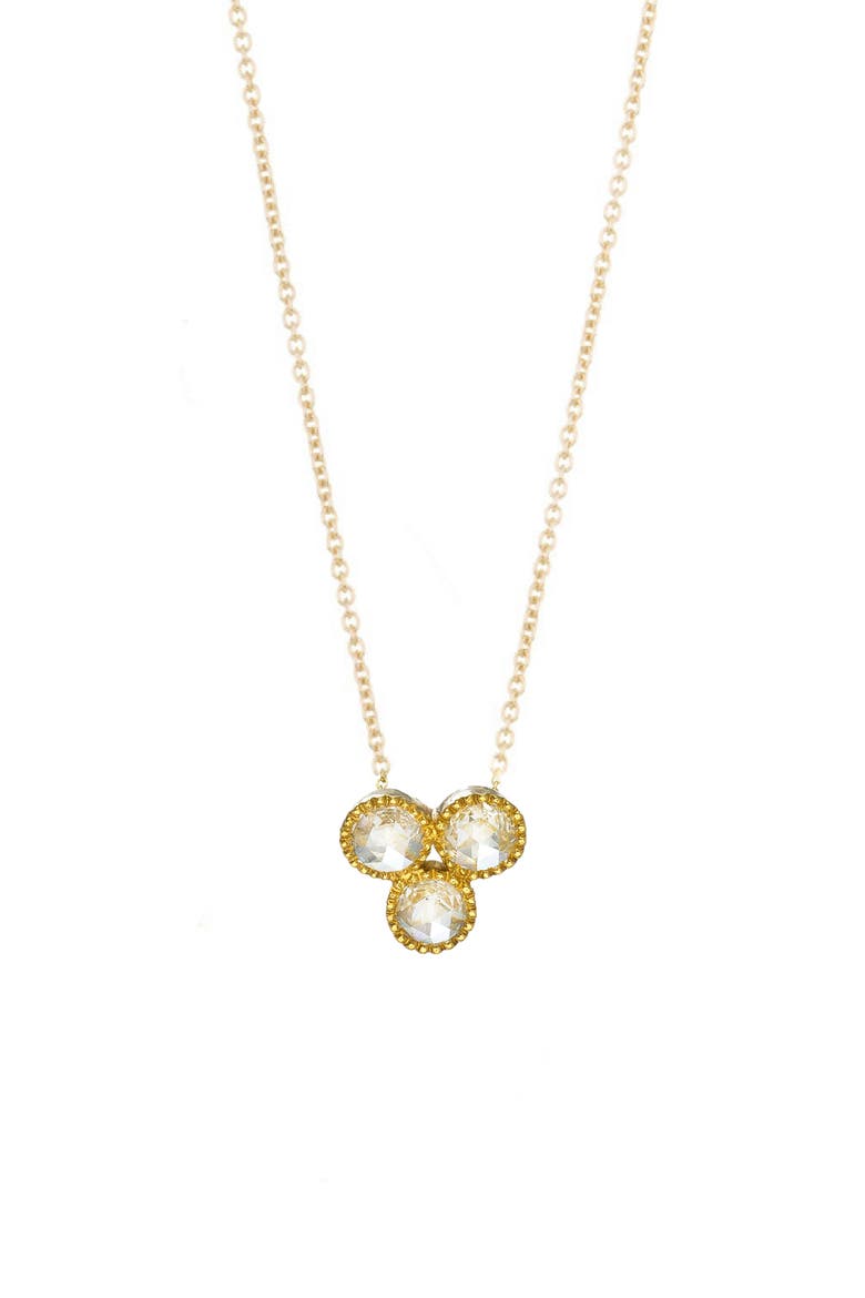 Grace Rose Cut Diamond Pendant Necklace, Main, color, YELLOW