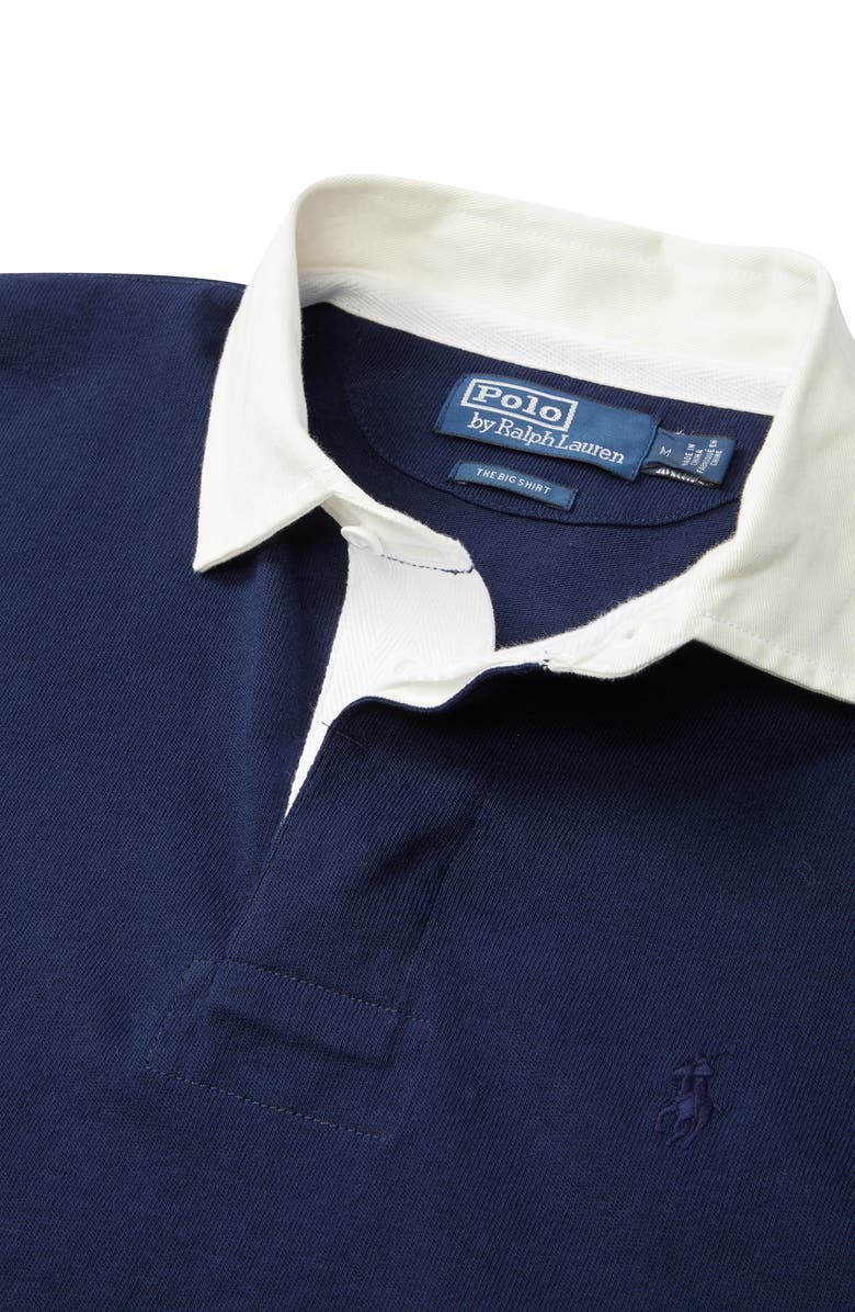 Polo Ralph Lauren Big Yarn Dye Long Sleeve Rugby Shirt, Alternate, color,