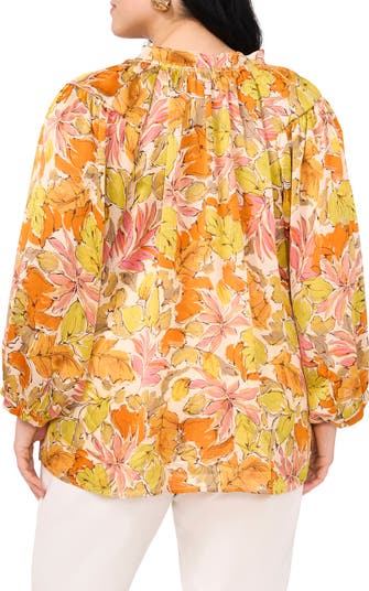 ヴィンスカムート Vince Camuto Raglan Sleeve Peasant Blouse レディース シャツ トップス Crushed O Vince Camuto Raglan Sleeve Peasant Top | Nordstromrack