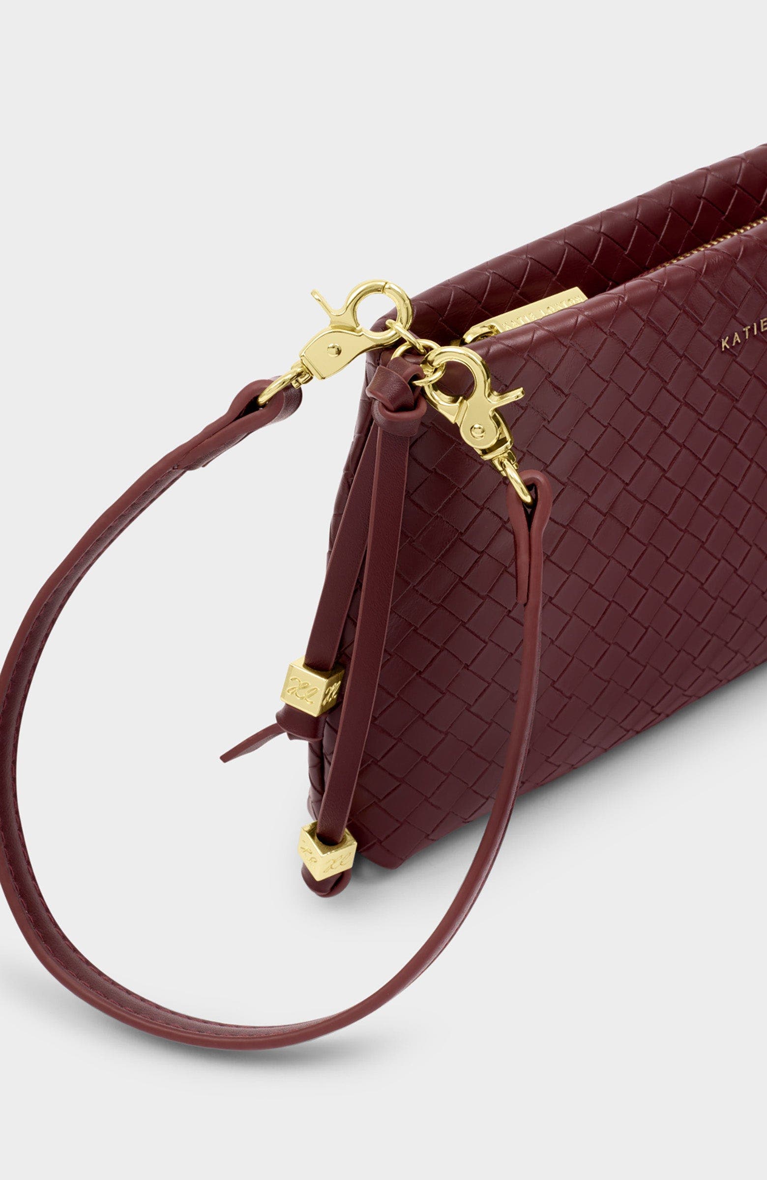 Nova Small Shoulder Bag, Alternate, color, Cherry Woven
