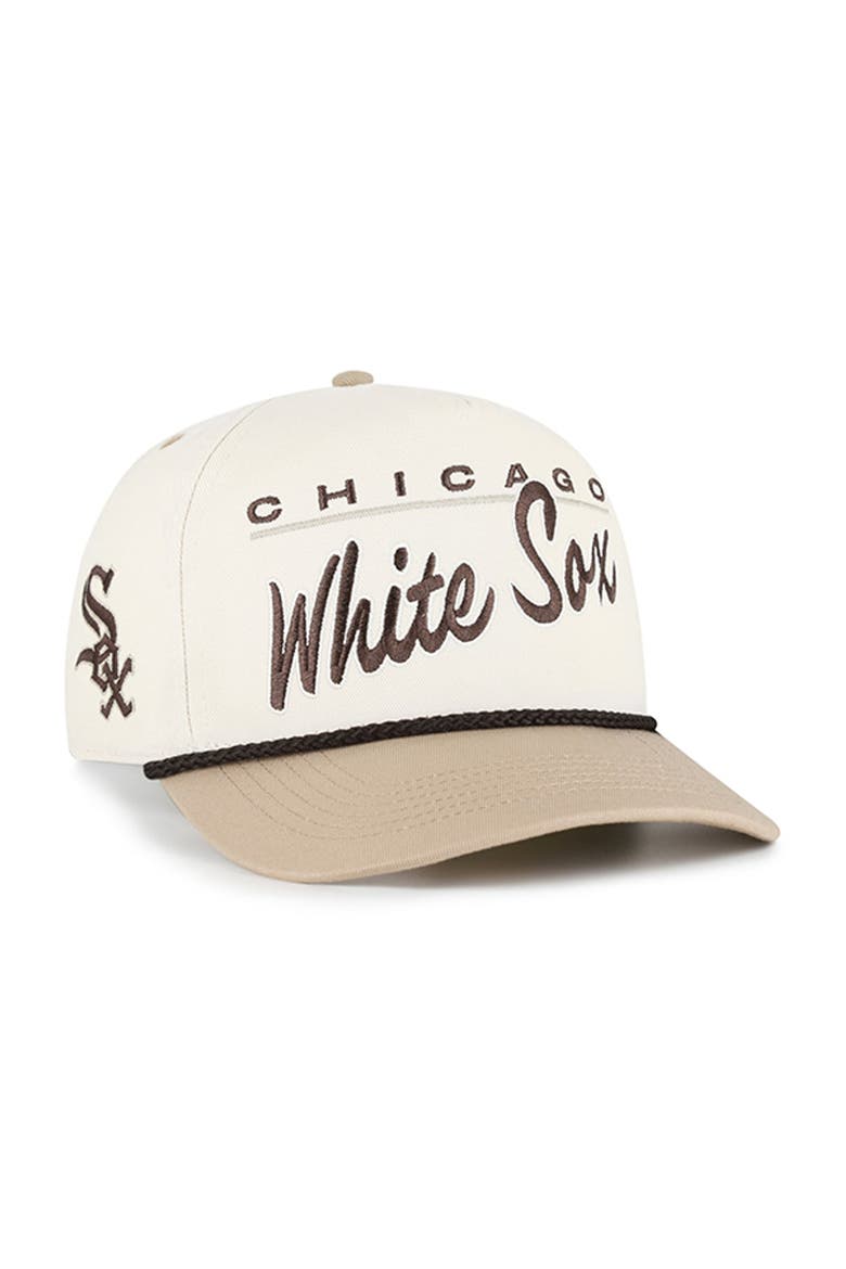 Men's '47  Natural/Tan Chicago White Sox Neutral Terrain Hitch Rope Adjustable Hat, Main, color, Natural
