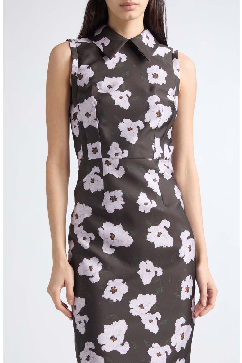 Rain Sleeveless Dress, Alternate, color, BREEZY POPPY-CHOC/LILAC