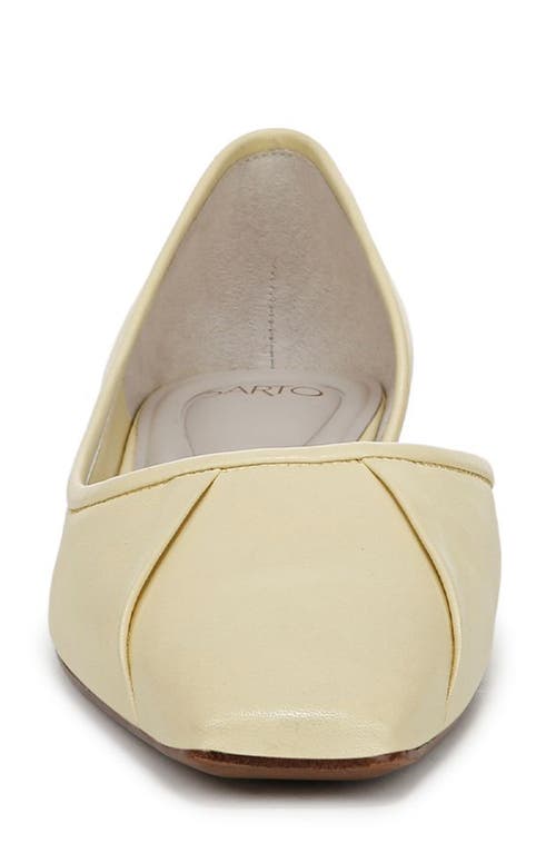 Shop Sarto By Franco Sarto Debrah Half D'orsay Flat In Yellow