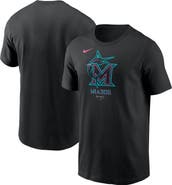 Nike Men's Nike Black Miami Marlins 2025 City Connect Large Logo T-Shirt