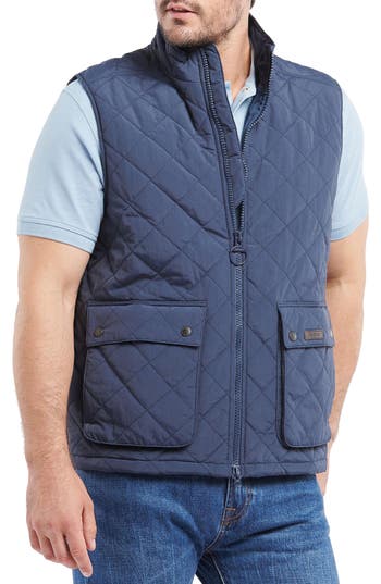 Barbour Fernwood Quilted Gilet Vest In Blue