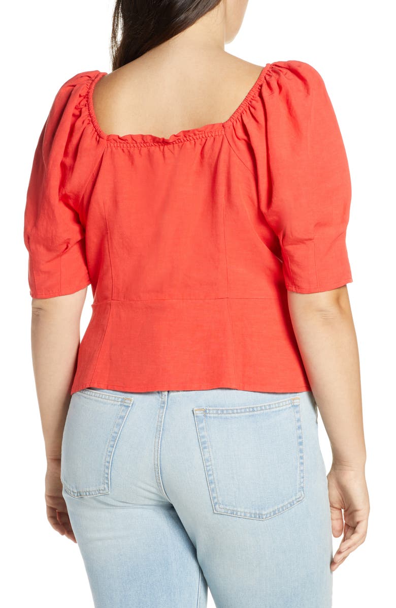 Something Navy Front Button Fitted Top, Alternate, color,