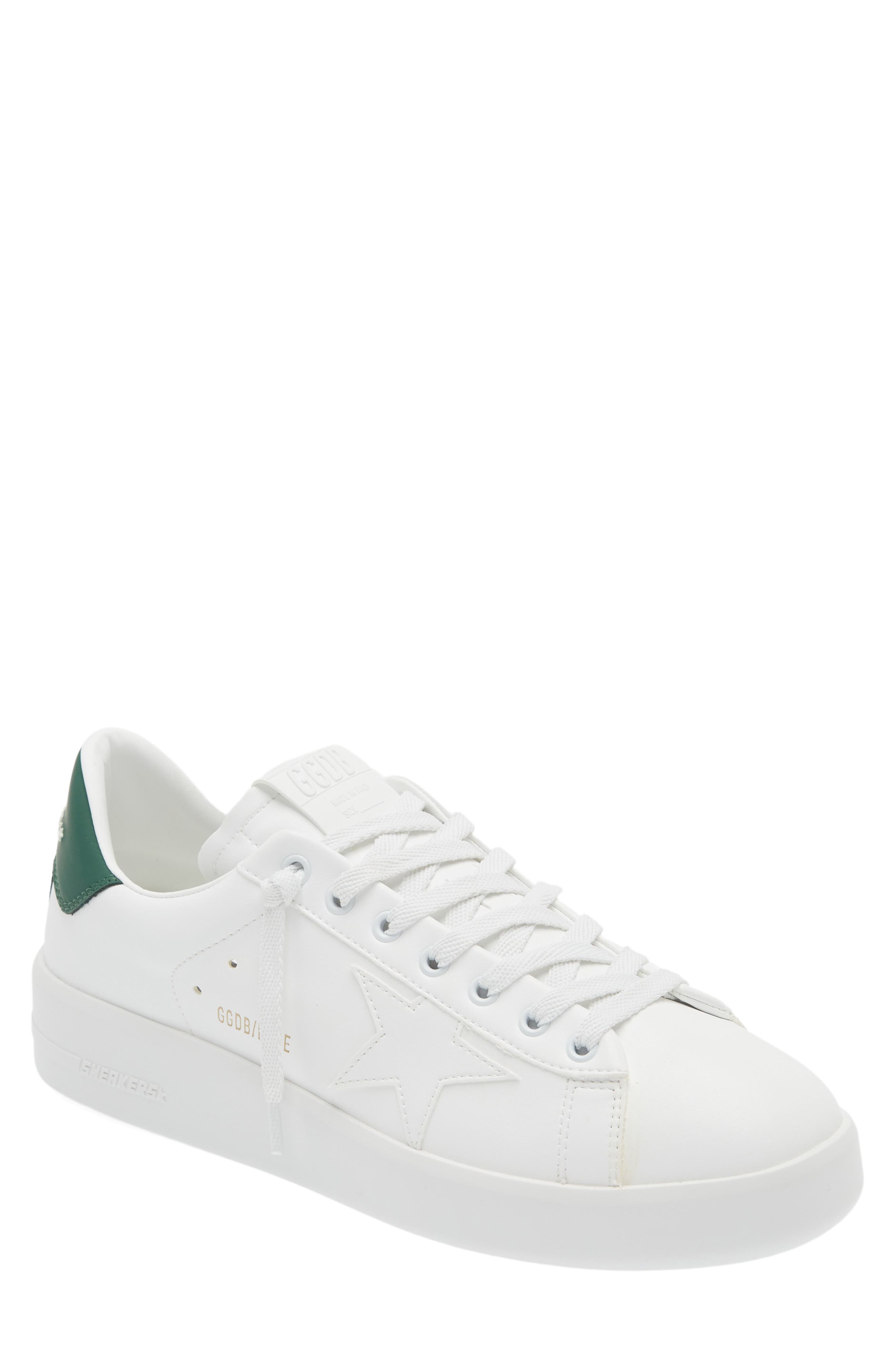 Golden Goose Purestar Sneaker, Main, color, White/ Green