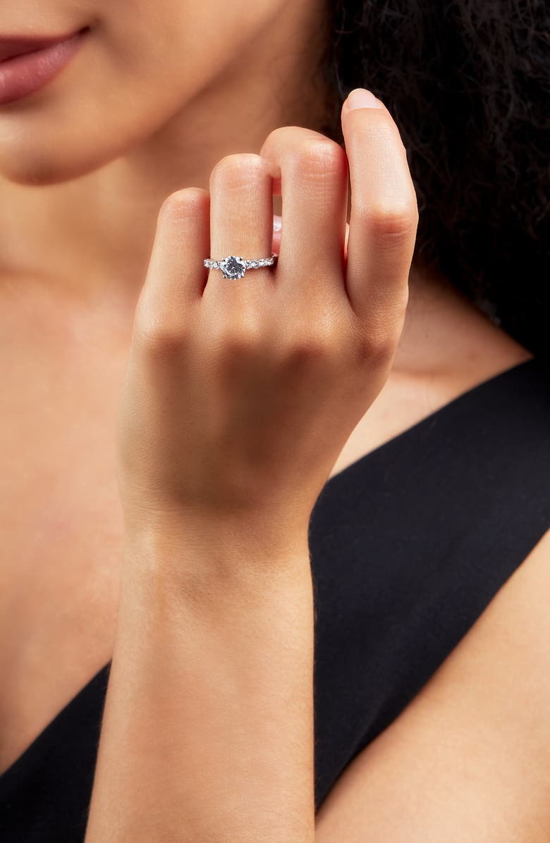 Bony Levy Shared Prong Diamond Engagement Ring Setting, Alternate, color,