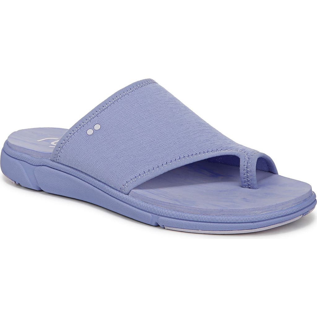 Ryka Women's Margo-slide Toe Loop Sport Sandals In Wildflower Blue