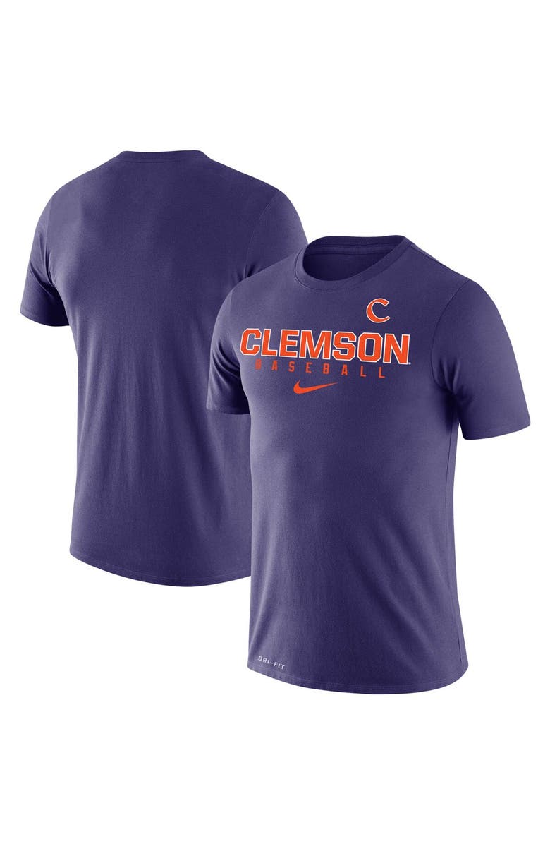 Nike Men's Nike Purple Clemson Tigers Baseball Legend Slim Fit Performance T-Shirt, Main, color, 