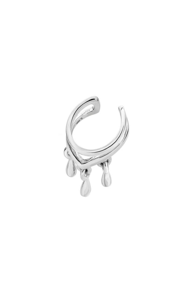 Lucy Quartermaine Tri Drop Cuff, Main, color, Silver