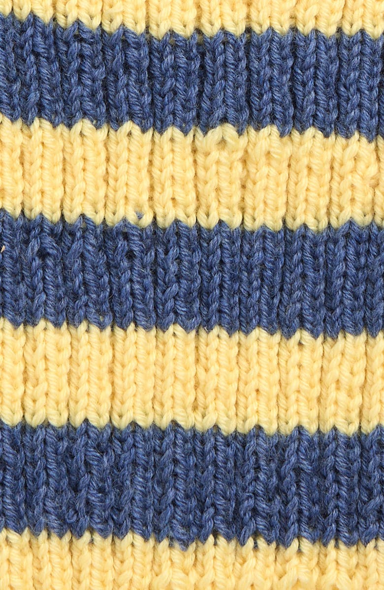 STOCKHOLM SURFBOARD CLUB Balla Stripe Cotton Balaclava, Alternate, color, Yellow / Blue