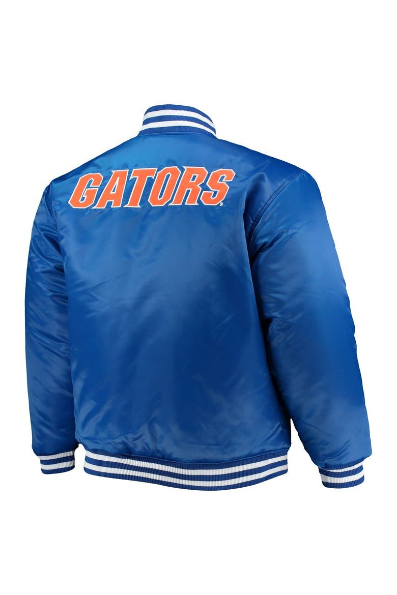 Men's Royal/Orange Florida Gators Big & Tall Reversible Satin Full-Zip Jacket, Alternate, color, Royal