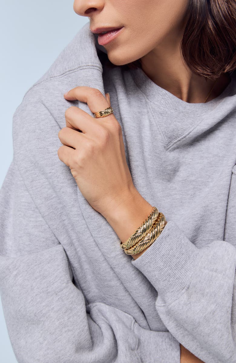 Ana Luisa Gold Cuff Bracelet - Kamilla, Alternate, color,