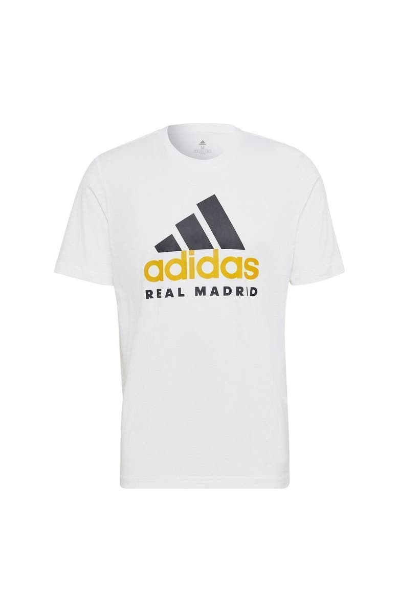 adidas Men's adidas White Real Madrid DNA Logo T-Shirt, Main, color, 