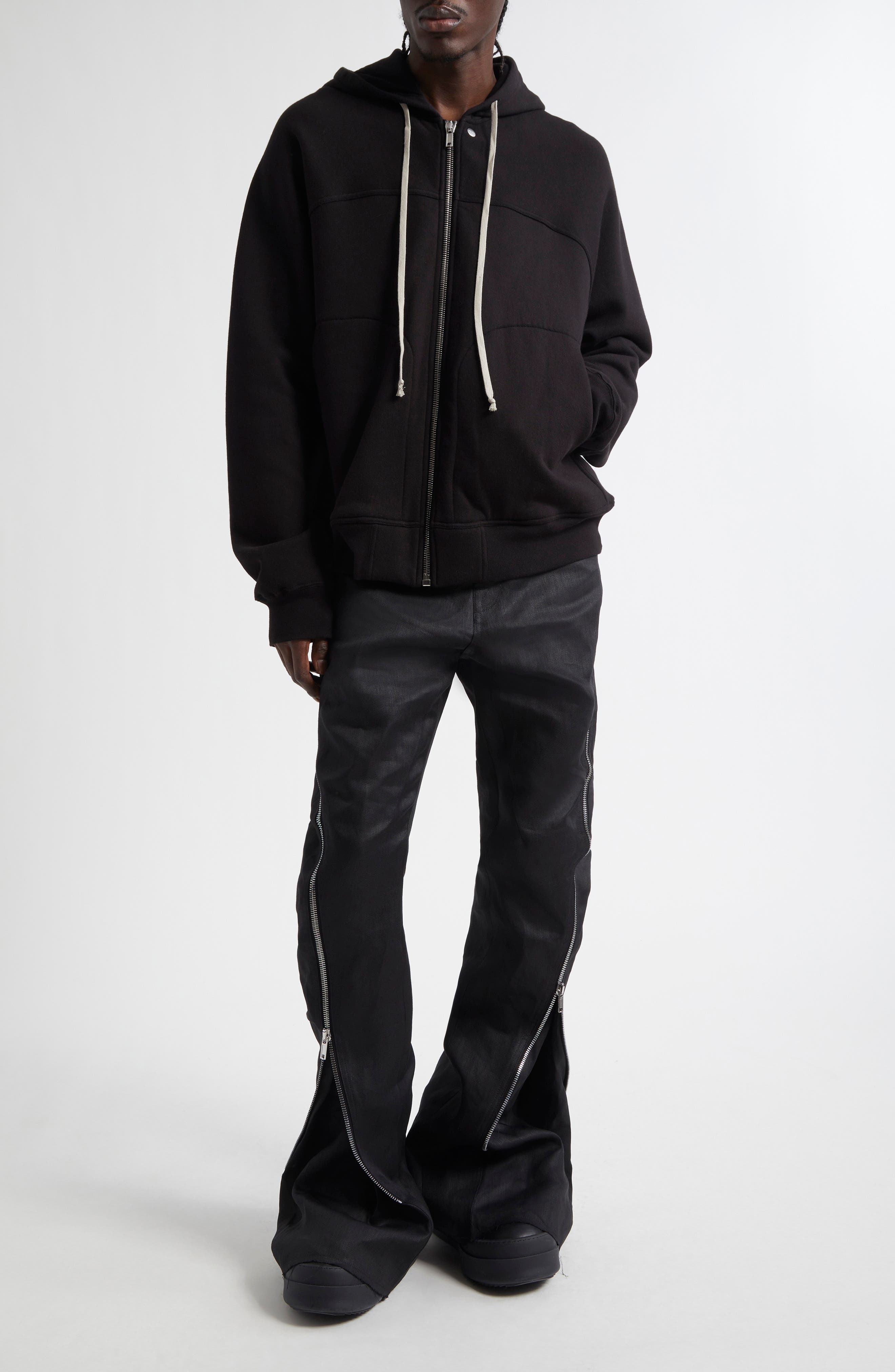 Rick Owens Windbreaker Cotton Zip Hoodie (Men) | Nordstrom