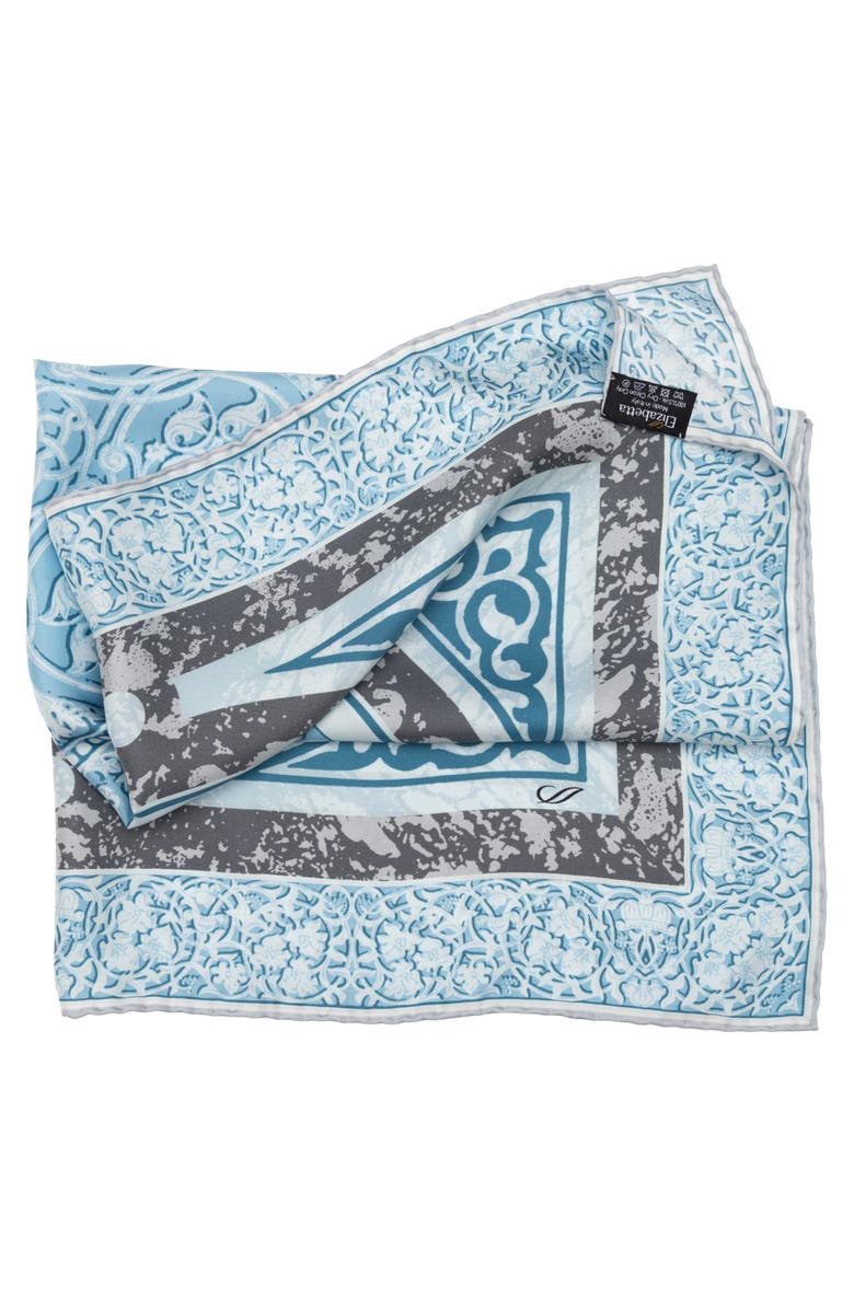 Elizabetta Orlando - Silk Neckerchief for Men, Alternate, color, Blue
