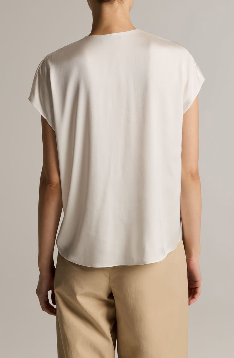 Vince V-Neck Cap Sleeve Top, Alternate, color, Off White