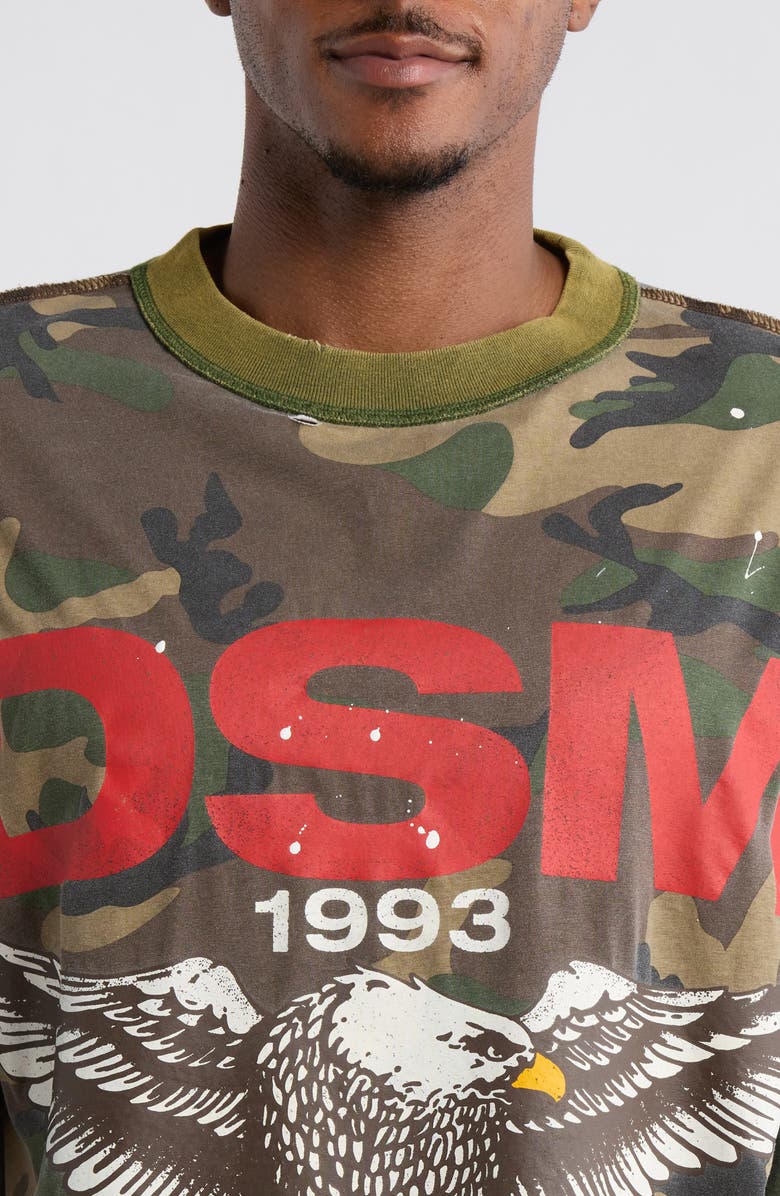 DIET STARTS MONDAY Eagle Camo Cotton Graphic T-Shirt, Alternate, color, Camo