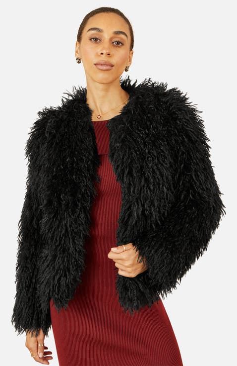 Luxe Fluffy Faux Fur Coat