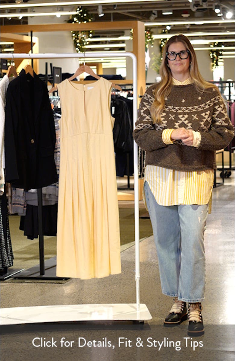 Pintuck Waist Midi Dress, sales video thumbnail