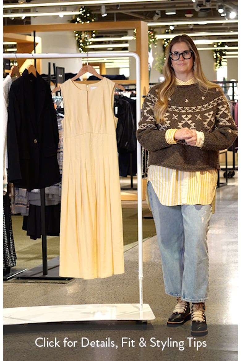 Pintuck Waist Midi Dress video