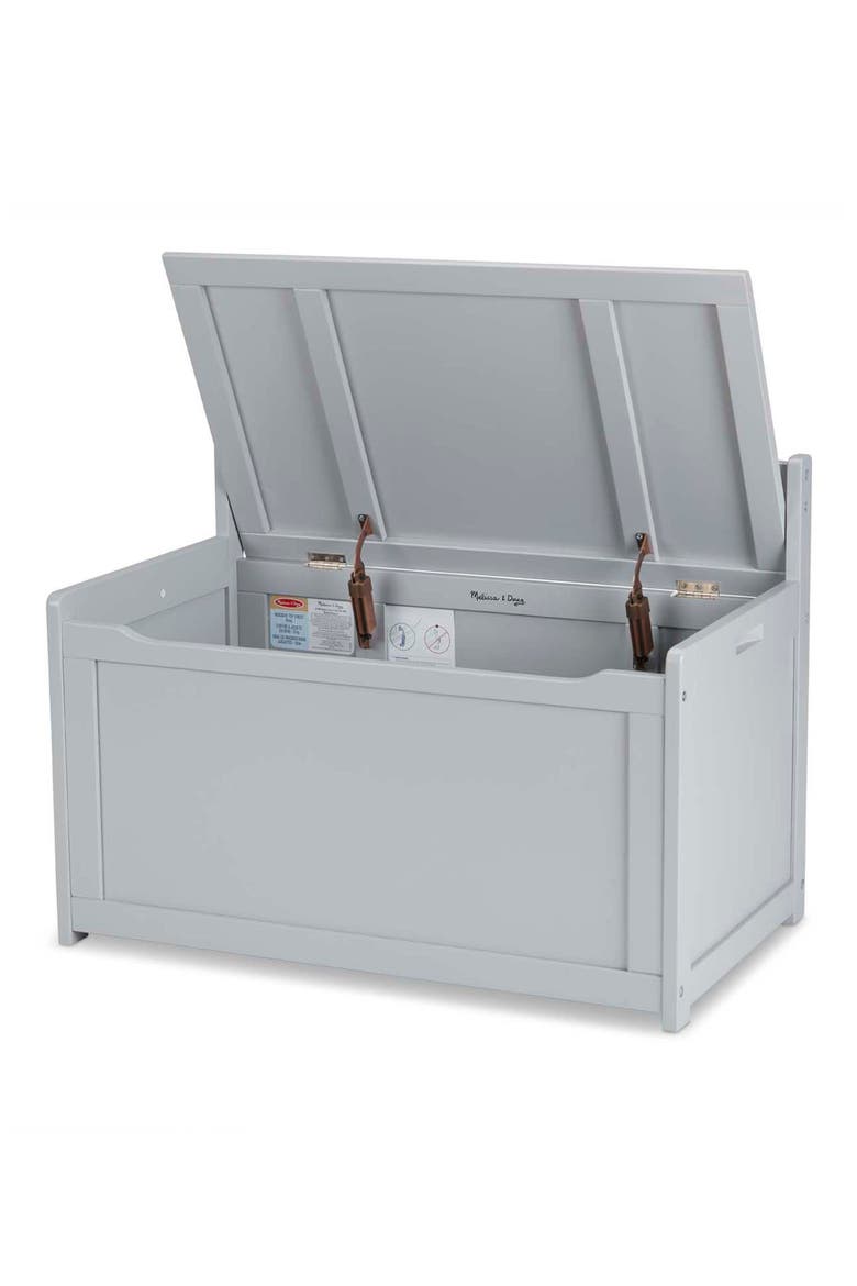 Wooden Toy Chest, Alternate, color, GREY