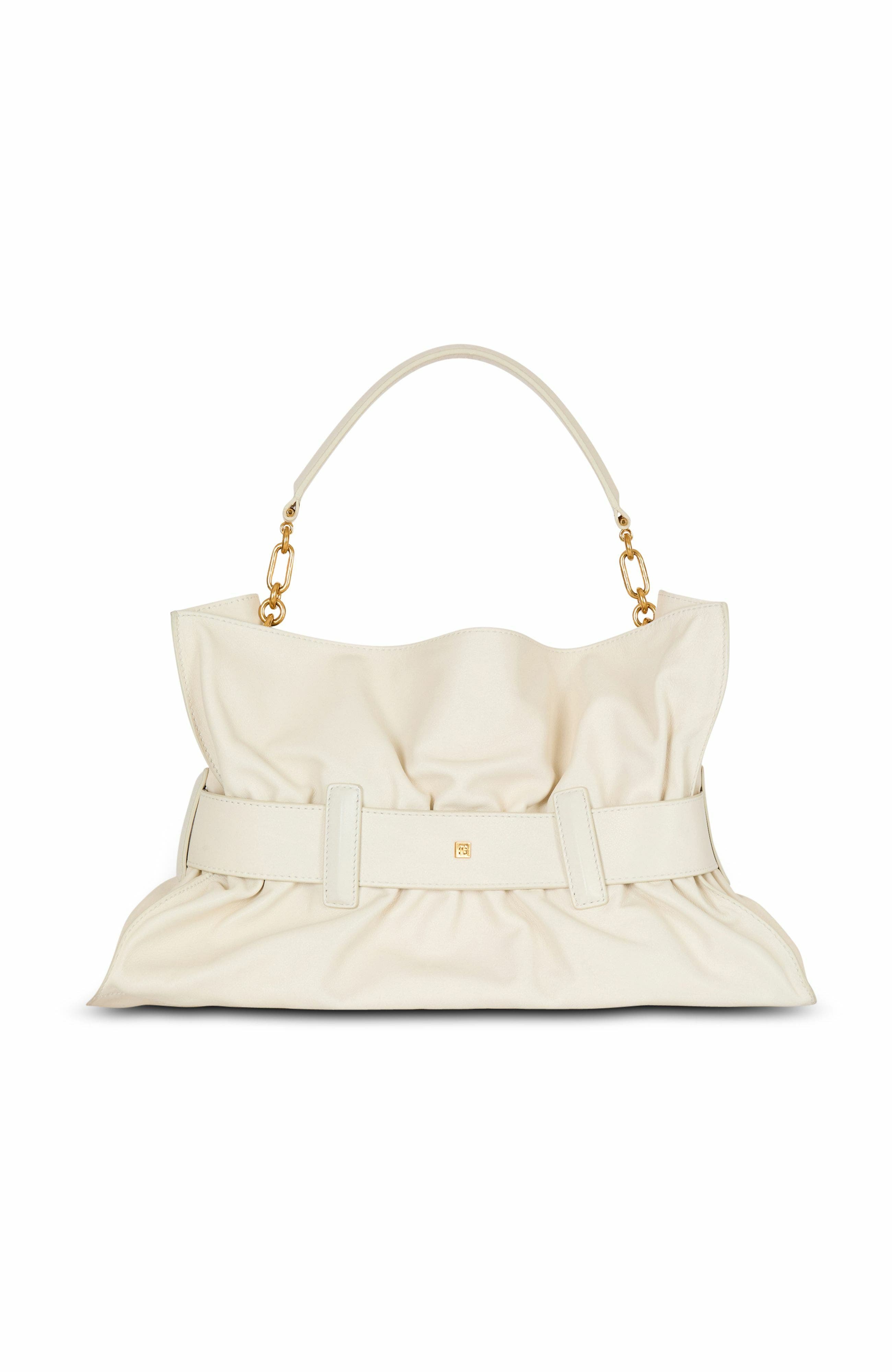 Medium Anthem Shoulder Bag In Leather, Alternate, color, White