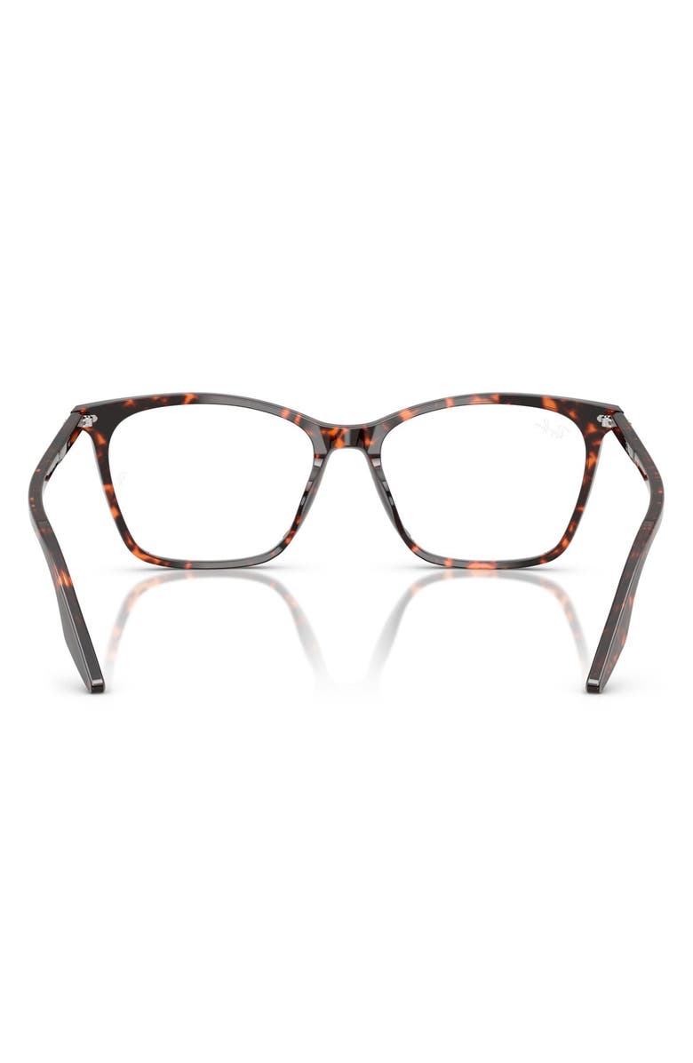 Ray-Ban 52mm Cat Eye Optical Glasses, Alternate, color, Red Havana