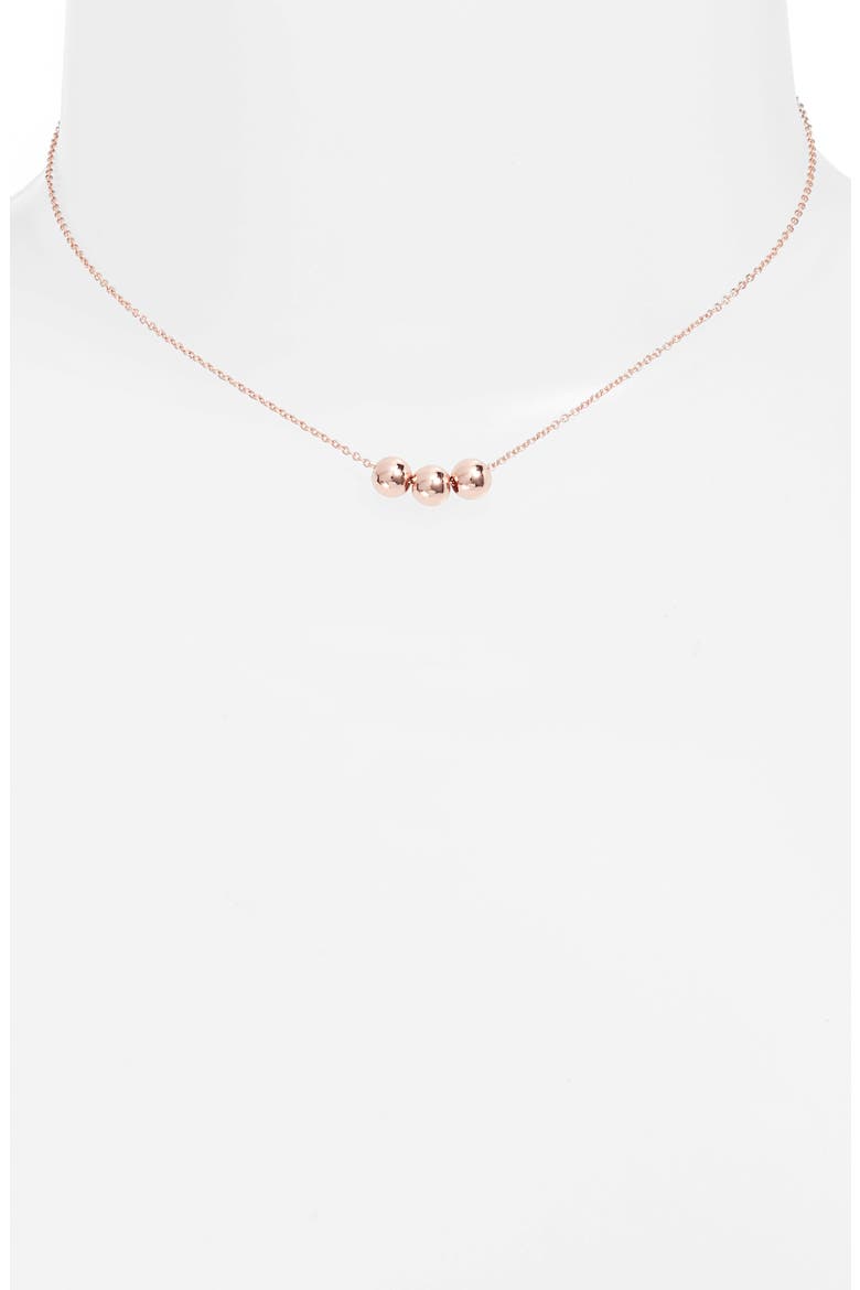 Newport Beaded Necklace, Alternate, color, ROSE GOLD