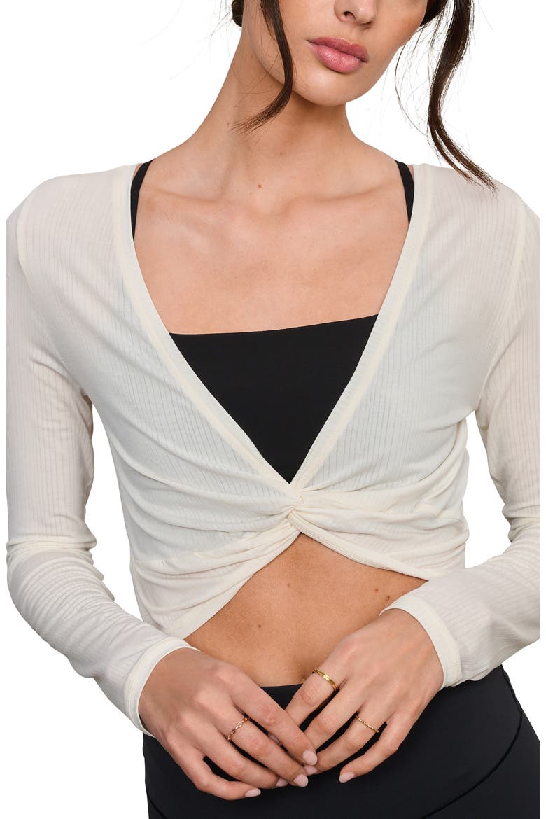 Featherweight Rib Twist Top, Main, color, OFF WHITE