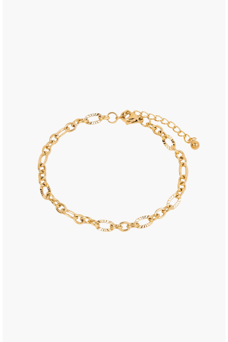Aurora Link Bracelet, Main, color, Gold