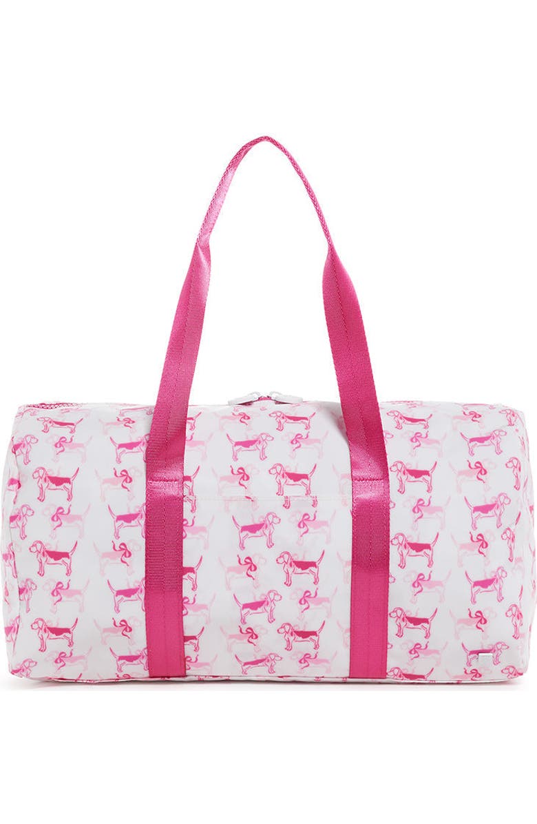 TRVL Design Puppy Love Duffel, Main, color, Pink