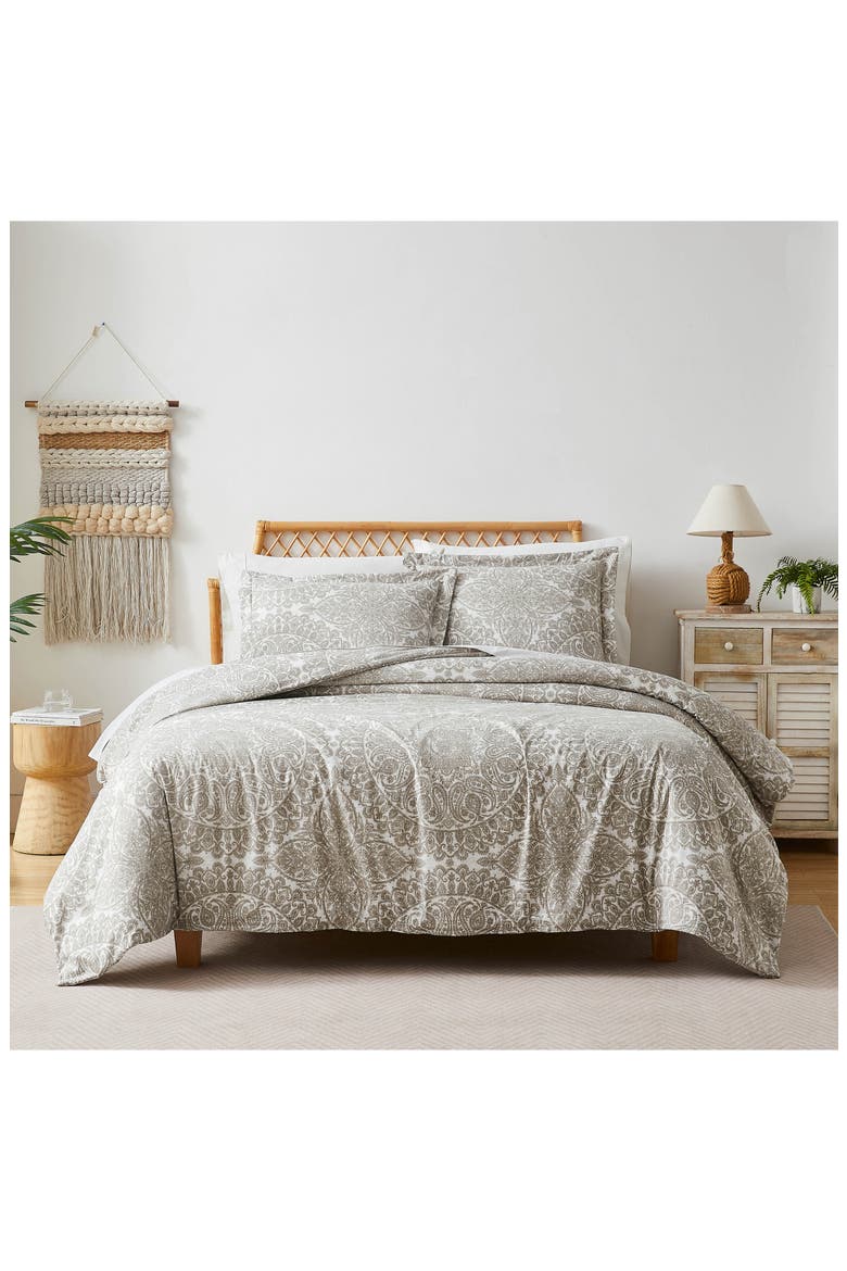 Ashanti Duvet Cover Set, Alternate, color, BONE