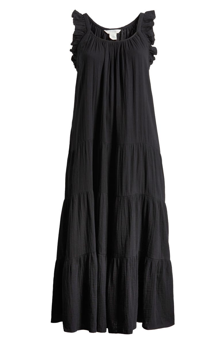 Caslon<sup>®</sup> Ruffle Strap Maxi Dress, Alternate, color, 
