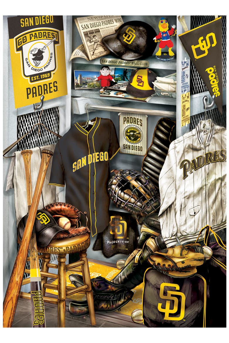 San Diego Padres Locker Room 500 Puzzle, Alternate, color, Multicolor