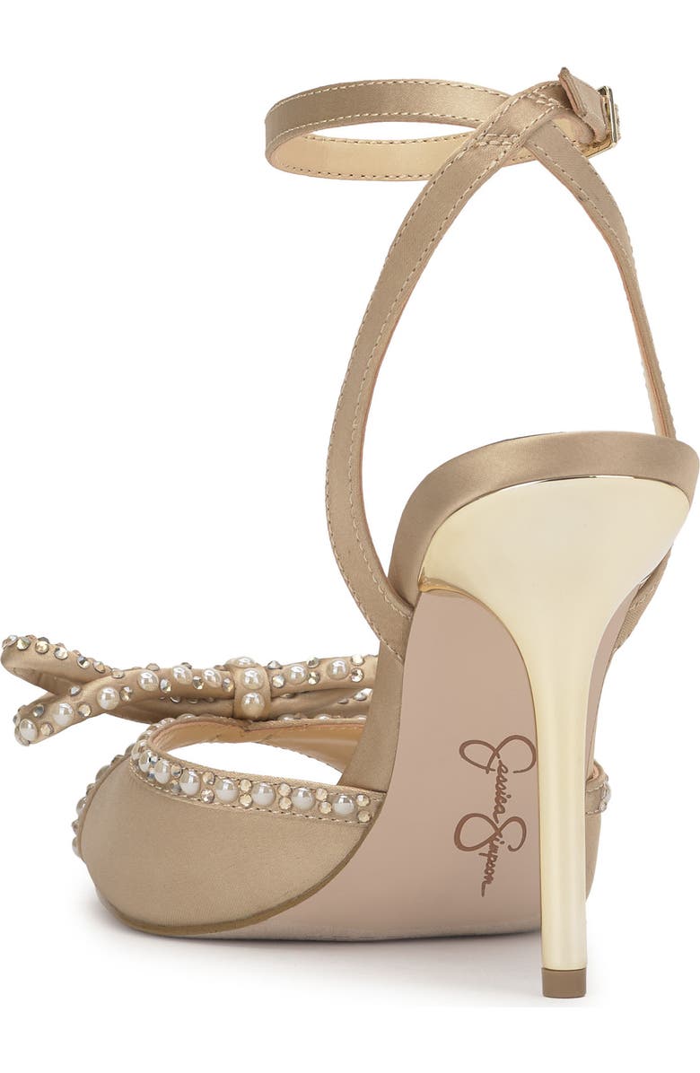 Jessica Simpson Nolira Bow Sandal, Alternate, color, Champagne