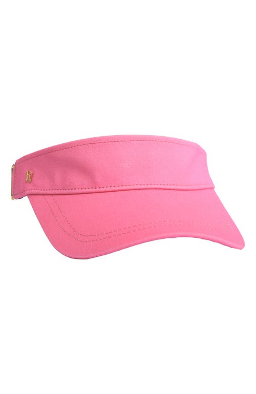 Frances Valentine Logo Hardware Visor In Pink