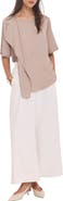 MINT VELVET Satin Ruffle Front Top