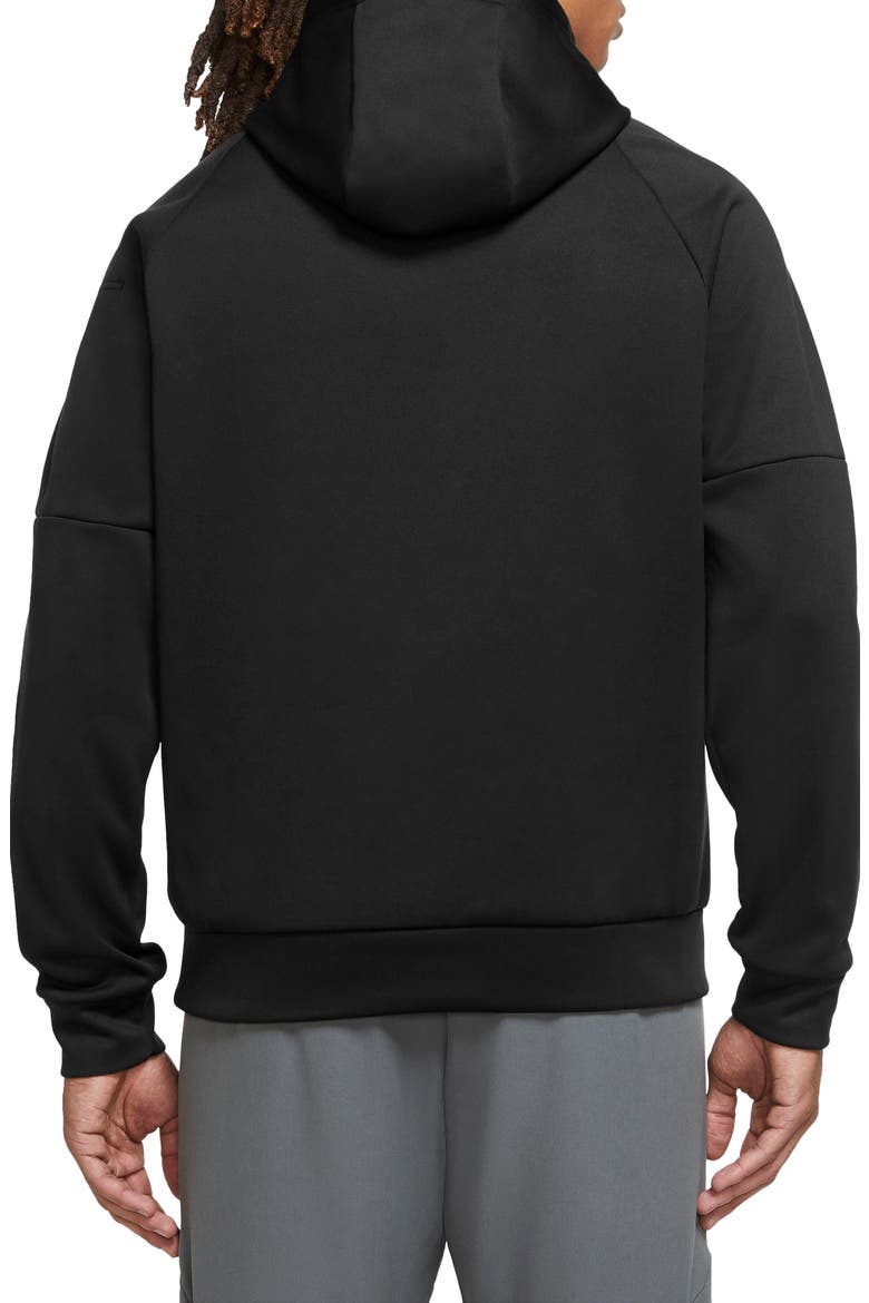 Therma-FIT Pullover Hoodie, Alternate, color, 010 BLACK/WHITE