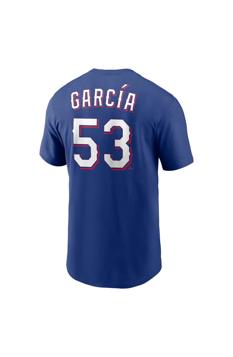 Nike Men's Nike Adolis Garcia Royal Texas Rangers Player Name & Number T-Shirt, Alternate, color, 