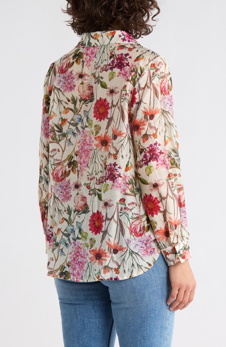 CHENAULT Print Woven Top, Alternate, color, Ivory Multi