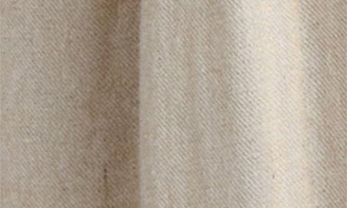 Mango Linen Blend Draped Midi Skirt Gold In Neutral