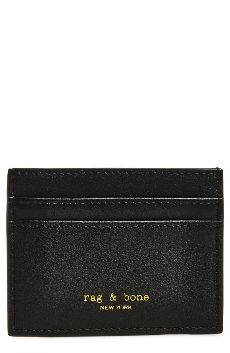 rag & bone Bloom Card Case, Main, color, Black